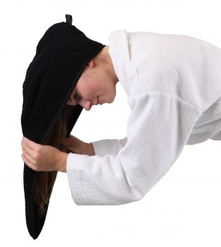 Matu dvielis turbāns, kokvilnas, šūts Latvijā