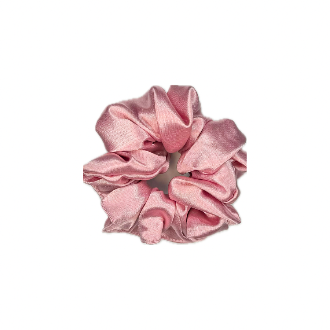 Hair tie pink, satin
