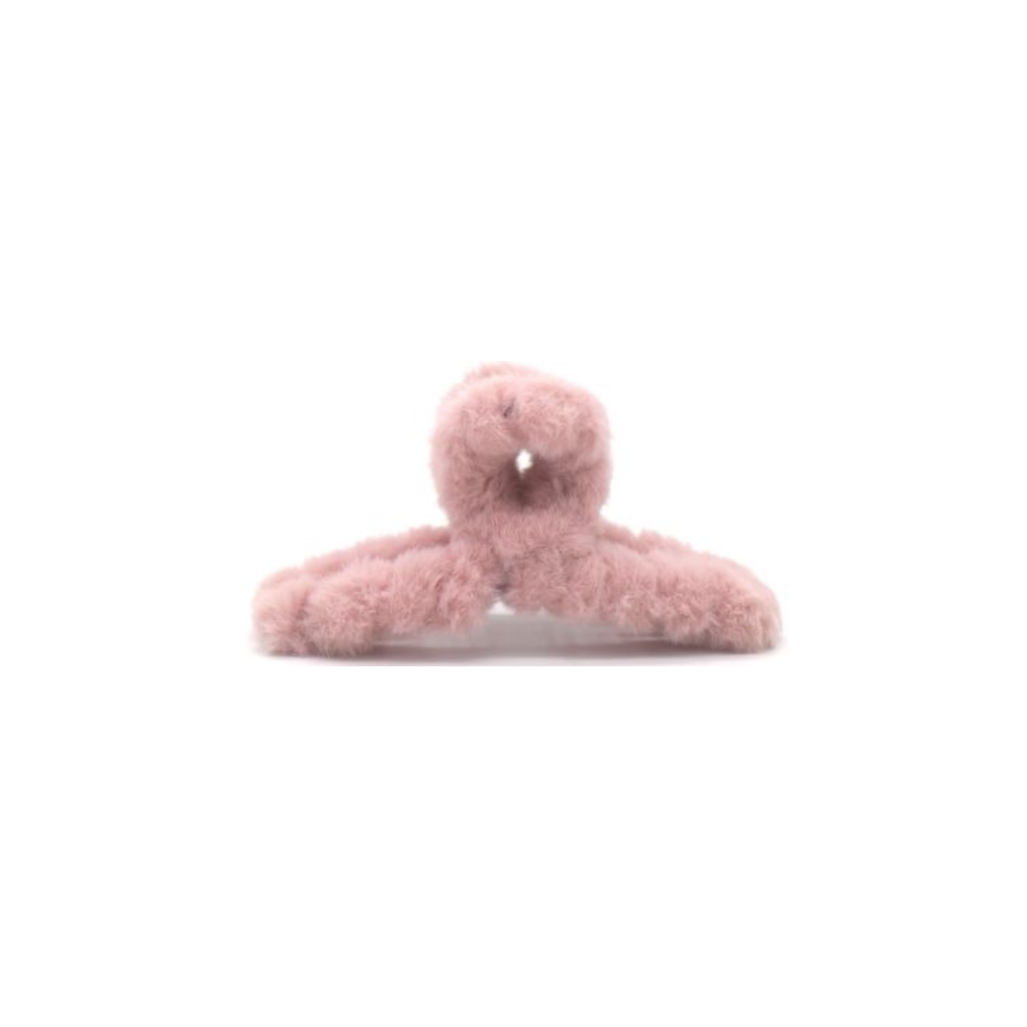 Fluffy matu sprādze pūkaina rozā, 12.5cm
