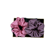 Komplekts: matu gumijas rozā un violets