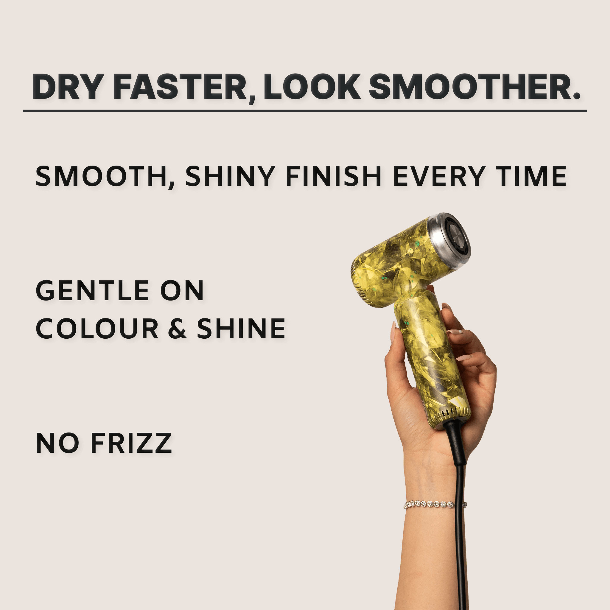 Dinki Crystal Mini - travel hair dryer