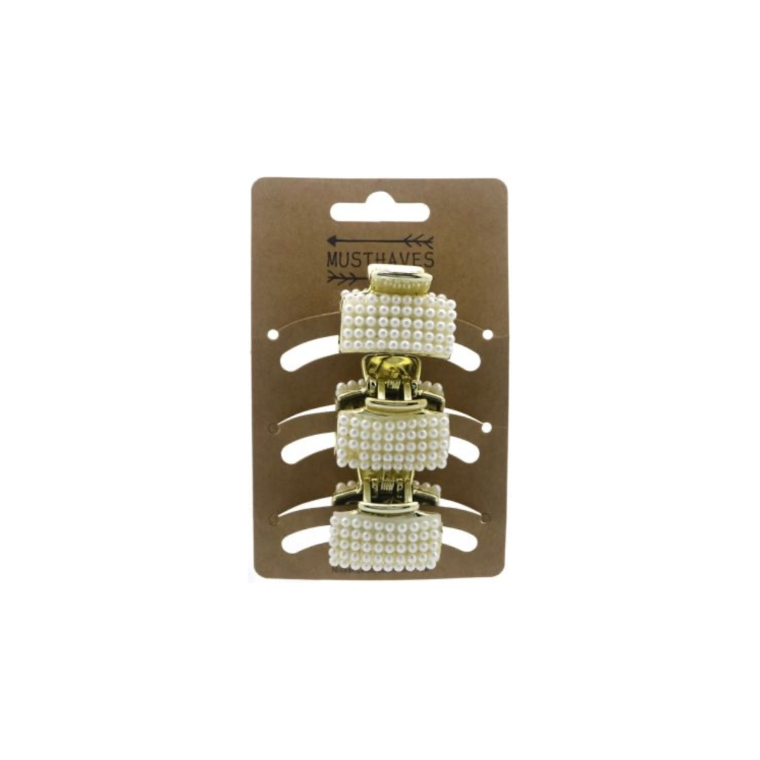 Matu sprādzes pērles, 3cm, 3gb