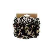 Leopard hair ties, 3pcs