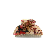 Hair clip flowers pink, 6.5cm