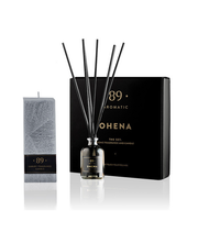 Komplekts: mājas aromāts un smaržīga svece